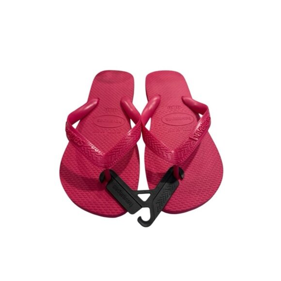 Havaianas Electric Pink Top Fashion flip flops Made in Brazil Size US 6 35/36 - Picture 5 of 9